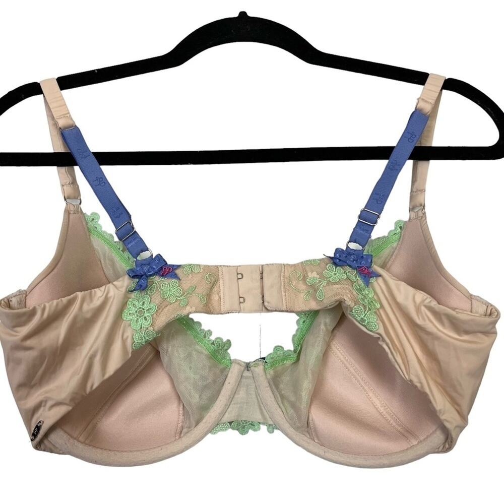 IN LOVE WITH PP PRETTY POLLY Nude Beige Underwire Lightly Lined Bra Lace sz 38C - Picture 14 of 16